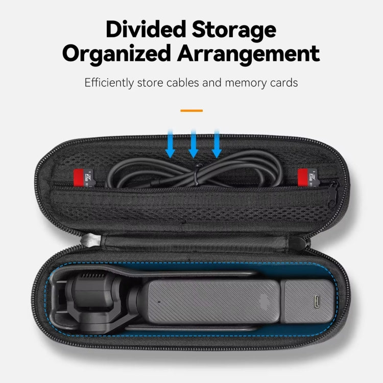 For DJI Osmo Pocket 3 Camera TELESIN Portable Carrying Bag Storage Case(Black) - Case & Bags by TELESIN | Online Shopping South Africa | PMC Jewellery | Buy Now Pay Later Mobicred