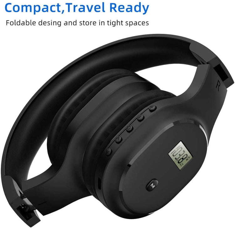 A8 Charging Version Portable Digital Display FM Headphone(Black) - Radio Player by PMC Jewellery | Online Shopping South Africa | PMC Jewellery | Buy Now Pay Later Mobicred