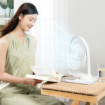 JisuLife FA27 Desktop Wireless Rechargeable Fan Office Table Mini Fan(Brown) - Electric Fans by JisuLife | Online Shopping South Africa | PMC Jewellery | Buy Now Pay Later Mobicred