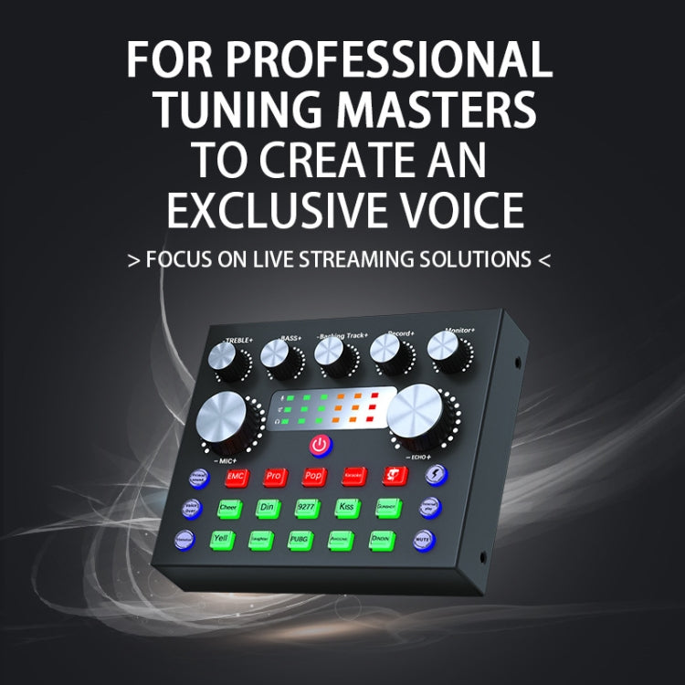 V8S Audio Mixer Live Voice Changer External Sound Card, Color: Black Triangle Set - Live Sound Effects Processors by PMC Jewellery | Online Shopping South Africa | PMC Jewellery | Buy Now Pay Later Mobicred