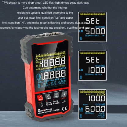 Battery Internal Resistance Tester Lead-Acid Alkaline Lithium Battery Tester, Model: IR500 - Battery & Resistance Tester by PMC Jewellery | Online Shopping South Africa | PMC Jewellery | Buy Now Pay Later Mobicred