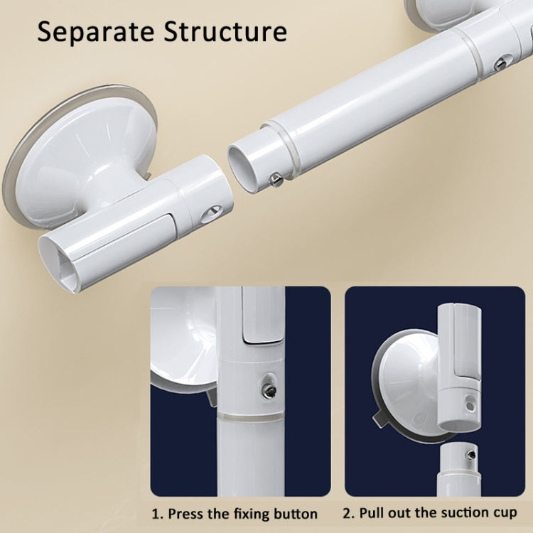 Heavy Duty Separate Design Shower Handles for Elderly with Luminous 35cm Suction Cup - Others by PMc TechLife | Online Shopping South Africa | PMc TechLife | Buy Now Pay Later Mobicred