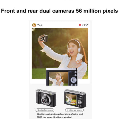 DC305X 5K/30FPS 2.8-Inch HD Shooting 5X Optical Zoom Anti-Shake Digital Camera, Color: Black EU Plug - Children Cameras by PMC Jewellery | Online Shopping South Africa | PMC Jewellery | Buy Now Pay Later Mobicred