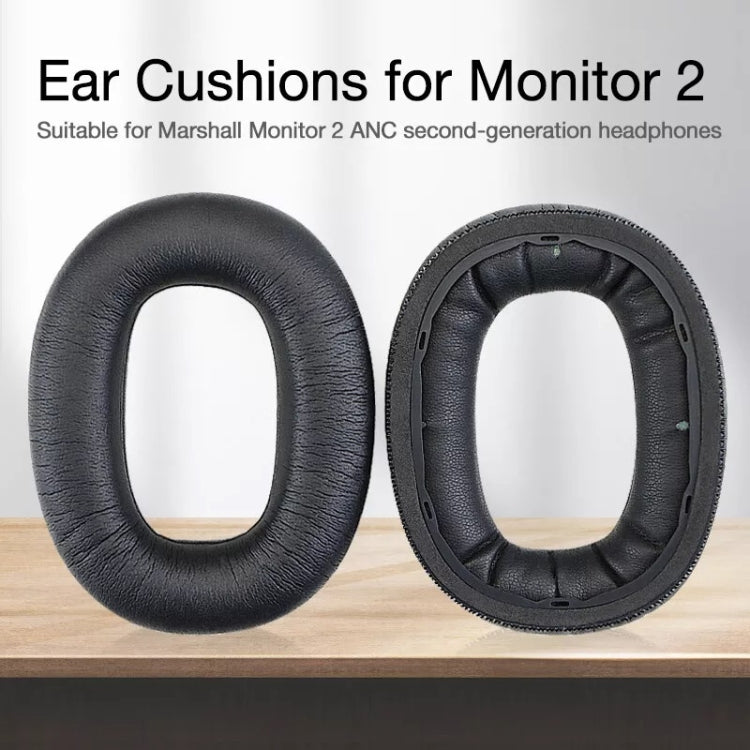 For Marshall Monitor 2 1pair Soft Leather Headset Sponge Protective Cover Earmuffs - Earmuff & Pad by PMC Jewellery | Online Shopping South Africa | PMC Jewellery | Buy Now Pay Later Mobicred