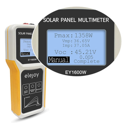 elejoy 1600W MPPT Solar Photovoltaic Panel Multimeter(EY1600W) - Digital Multimeter by elejoy | Online Shopping South Africa | PMC Jewellery | Buy Now Pay Later Mobicred