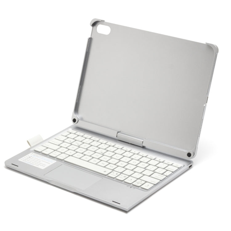 For iPad 10th Gen 10.9-inch 2022 Tablet Bluetooth Keyboard With Backlight 360 Degree Rotation(Silver) - Universal by PMC Jewellery | Online Shopping South Africa | PMC Jewellery | Buy Now Pay Later Mobicred