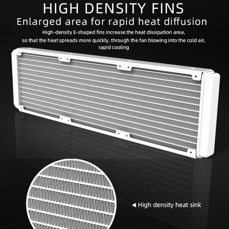 COOLMOON CM-YM-360T Computer ARGB Temperature Display Lens Multi-Platform Integrated CPU Cooler(Black) - free shipping - PMC Jewellery - Order now!