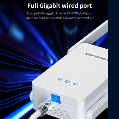 COMFAST CF-XR185 3000Mbps WiFi6 Dual Band Signal Amplifier Gigabit WAN/LAN Port US Plug - Broadband Amplifiers by COMFAST | Online Shopping South Africa | PMC Jewellery | Buy Now Pay Later Mobicred