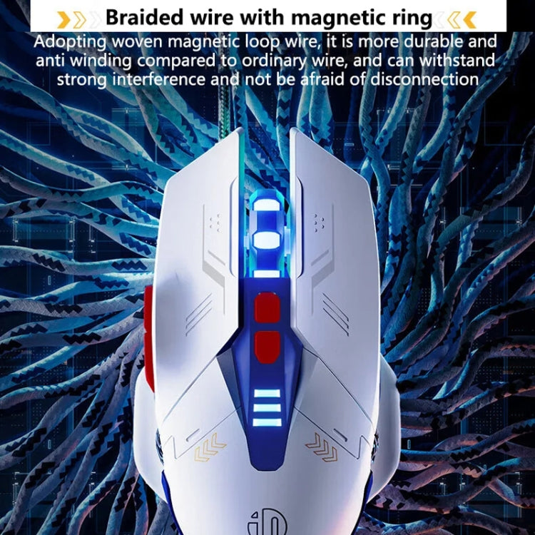 Inphic W9P Glowing Computer Gaming Wired Mouse(Sound Version) - Wired Mice by Inphic | Online Shopping South Africa | PMC Jewellery | Buy Now Pay Later Mobicred