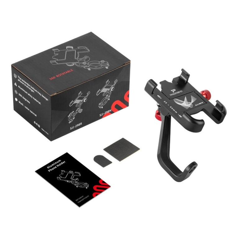 PROMEND SJJ-297E Rearview Mirror Model Phone Holder Universal Aluminum Alloy Electric Bike Mount - Holder by PROMEND | Online Shopping South Africa | PMC Jewellery | Buy Now Pay Later Mobicred