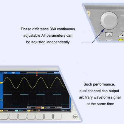 JUNTEK Programmable Dual-Channel DDS Function Arbitrary Waveform Signal Generator, Frequency: 30MHz(US Plug) - Other Tester Tool by PMC Jewellery | Online Shopping South Africa | PMC Jewellery | Buy Now Pay Later Mobicred