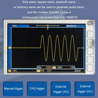 JUNTEK Programmable Dual-Channel DDS Function Arbitrary Waveform Signal Generator, Frequency: 15MHz(UK Plug) - Other Tester Tool by PMC Jewellery | Online Shopping South Africa | PMC Jewellery | Buy Now Pay Later Mobicred