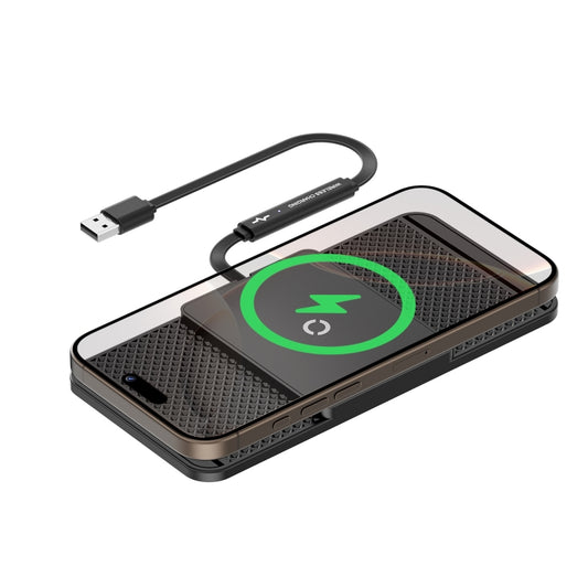 Avoid Camera Universal Car Wireless Charger Anti-slip Mat(USB Interface 0.3m) - Wireless Charging Pads by PMC Jewellery | Online Shopping South Africa | PMC Jewellery | Buy Now Pay Later Mobicred