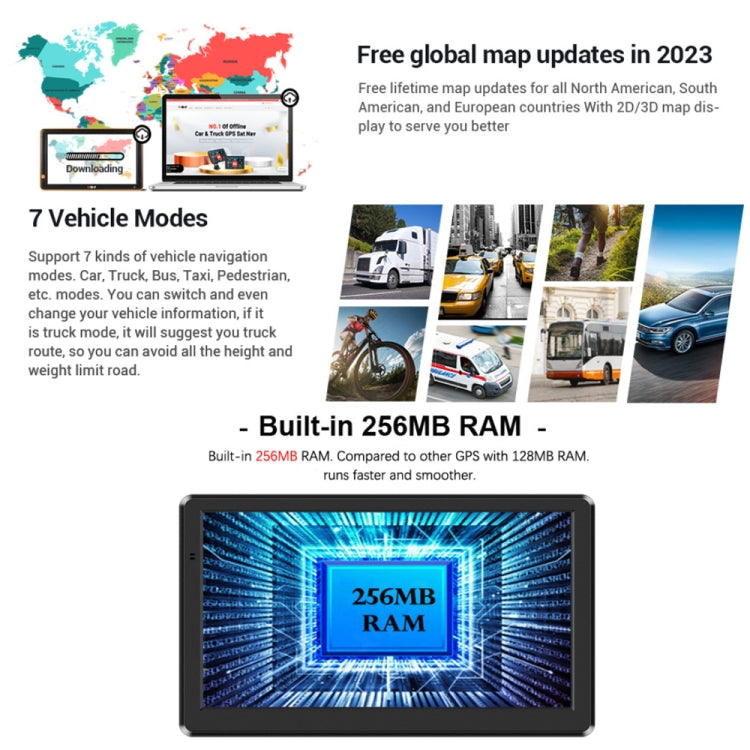 9 Inch 8G/256M Car GPS Navigator With Large Screen Capacitive Bluetooth Map, Area: Africa Map - Car MP3 & MP4 & MP5 by PMC Jewellery | Online Shopping South Africa | PMC Jewellery | Buy Now Pay Later Mobicred