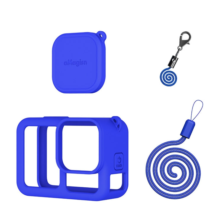 For GoPro HERO13 Black AMagisn Silicone Case Protective Cover(Blue) - Silicone Cases by aMagisn | Online Shopping South Africa | PMc TechLife | Buy Now Pay Later Mobicred