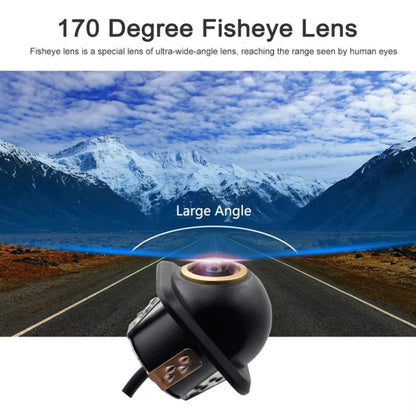 Car Universal HD Night Vision Rear View Reversing Three-Control Fisheye Camera, Style: AHD720P Plug-in - Rear View Cameras by PMC Jewellery | Online Shopping South Africa | PMC Jewellery | Buy Now Pay Later Mobicred