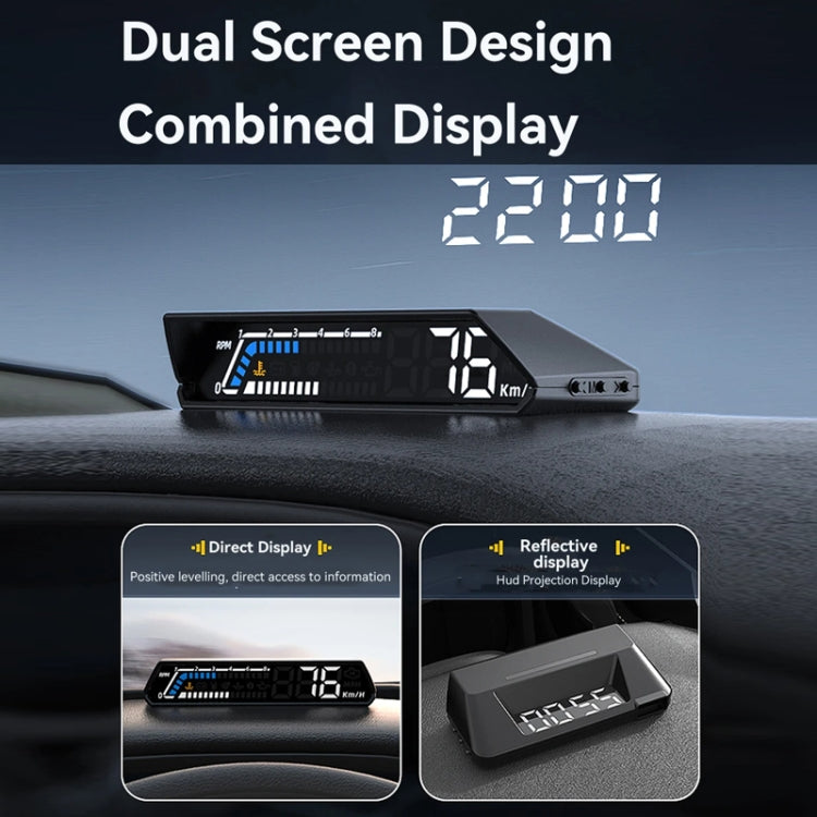 Head-up Display OBD Multi-function Vehicle Instrument Oil Temperature Gearbox Monitoring Screen(S101) - Head Up Display System by PMC Jewellery | Online Shopping South Africa | PMC Jewellery | Buy Now Pay Later Mobicred