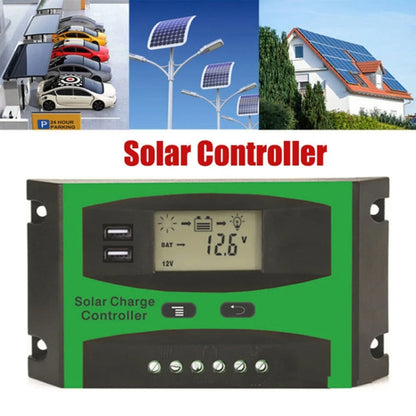 10A 12V/24V Solar Charge And Discharge Controller Dual USB Port LCD Solar Cells Panel Charge Regulator - Others by PMC Jewellery | Online Shopping South Africa | PMC Jewellery | Buy Now Pay Later Mobicred