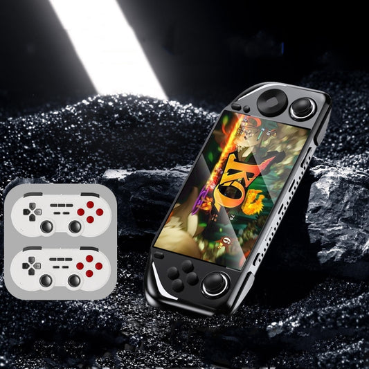 E6 Handheld Game Console 5 Inch IPS Screen Retro Gamebox  With 2 Handles 64GB(Black) - Pocket Console by PMC Jewellery | Online Shopping South Africa | PMC Jewellery | Buy Now Pay Later Mobicred