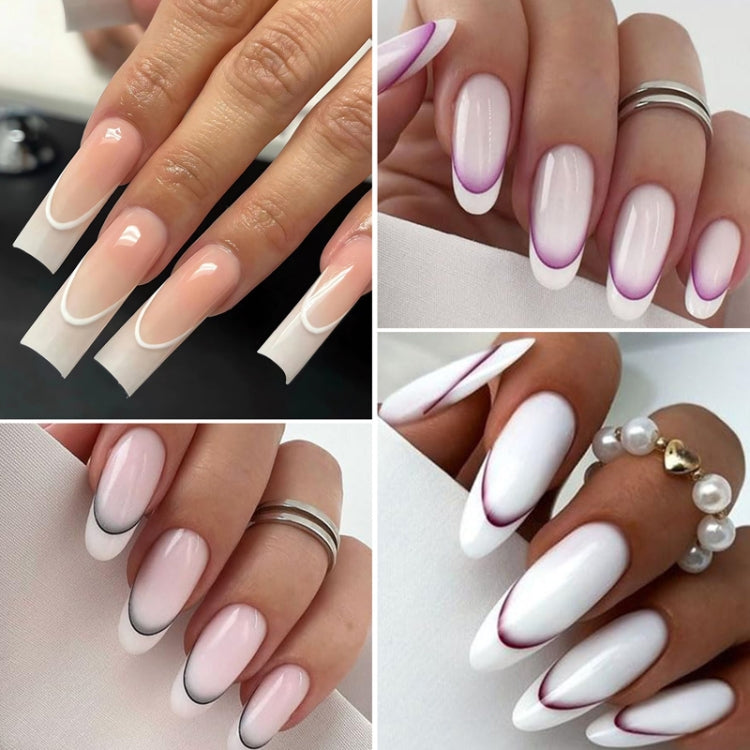 SD-1927 Line Nail Art Stickers Self-Adhesive Gradient Color French Manicure Stickers DIY Nail Tips Decals - Nail Stickers by PMC Jewellery | Online Shopping South Africa | PMC Jewellery | Buy Now Pay Later Mobicred