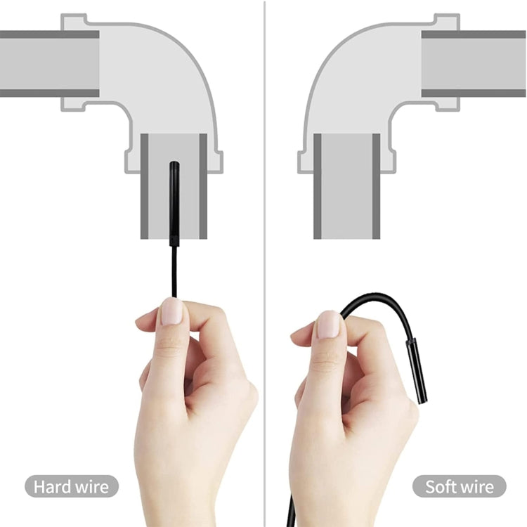 2.4 inch Screen Fuel Tank Inspection Night Vision 8mm Endoscope, Length: 3m Hard Wire -  by PMC Jewellery | Online Shopping South Africa | PMC Jewellery | Buy Now Pay Later Mobicred