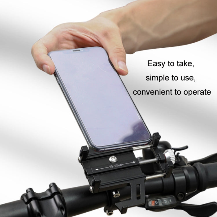 Aluminum Alloy Motorcycle Bicycle Navigation Mobile Phone Holder(Red) - Holder by PMC TechLife | Online Shopping South Africa | PMC TechLife | Buy Now Pay Later Mobicred
