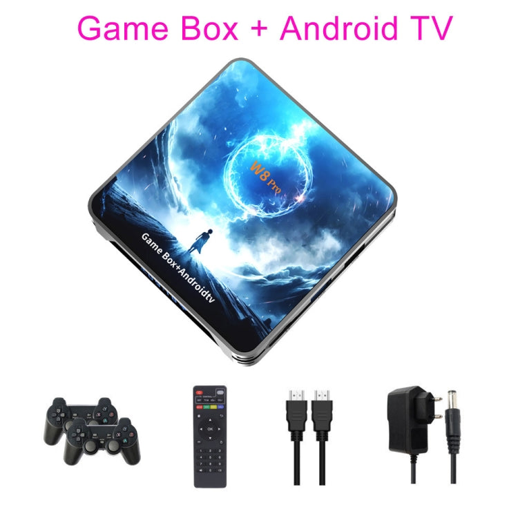 W8PRO 64G Dual System HD Wireless Joystick Retro Gaming Console With 36000+ Games UK Plug - Pocket Console by PMC Jewellery | Online Shopping South Africa | PMC Jewellery | Buy Now Pay Later Mobicred