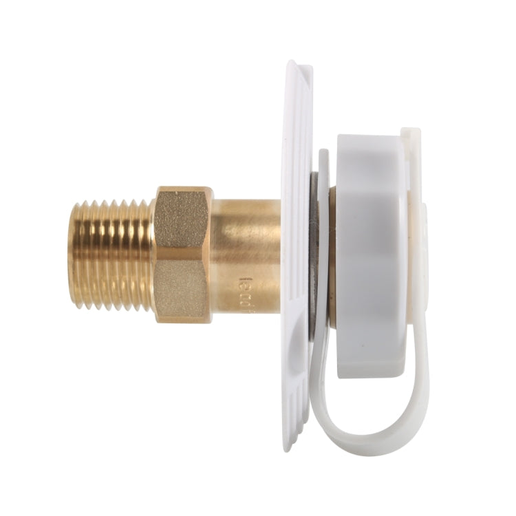 RV Brass Water Inlet Check Valve Yacht Accessories, Color: White+Raw Tape - Marine Accessories & Parts by PMC Jewellery | Online Shopping South Africa | PMC Jewellery | Buy Now Pay Later Mobicred