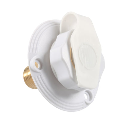 RV Brass Water Inlet Check Valve Yacht Accessories, Color: White+Raw Tape - Marine Accessories & Parts by PMC Jewellery | Online Shopping South Africa | PMC Jewellery | Buy Now Pay Later Mobicred