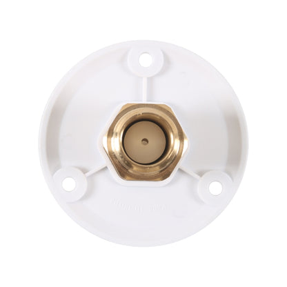 Brass Water Inlet Check Valve For Yacht RV With Adapter(White) - Marine Accessories & Parts by PMC Jewellery | Online Shopping South Africa | PMC Jewellery | Buy Now Pay Later Mobicred