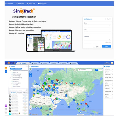 SinoTrack 4G 4-wire GPS Car-mounted Motorcycle Anti-theft Positioning Tracker, Specifications: Power Cord+Relay - Car Tracker by SinoTrack | Online Shopping South Africa | PMC Jewellery | Buy Now Pay Later Mobicred