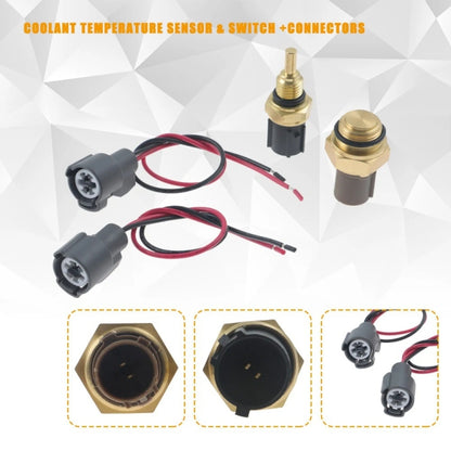 For Honda Civic Radiator Coolant Fan Switch Temperature Sensor Plus Wiring Harness(1set) - Automobiles Sensors by PMC Jewellery | Online Shopping South Africa | PMC Jewellery | Buy Now Pay Later Mobicred