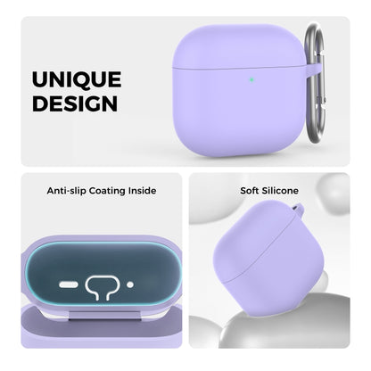 For Airpods 4 AhaStyle WG163 Earphone Drop-Proof Dust-Proof Silicone Protective Case With Cleanning Pen(Blue) - For AirPods 4 by AhaStyle | Online Shopping South Africa | PMC Jewellery | Buy Now Pay Later Mobicred