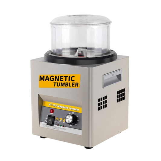 KT-185 Magnetic Polishing Tumbler Stainless Steel Deburring And Polishing Machine, EU Plug(Black) - Polishing Repair by PMC Jewellery | Online Shopping South Africa | PMC Jewellery | Buy Now Pay Later Mobicred