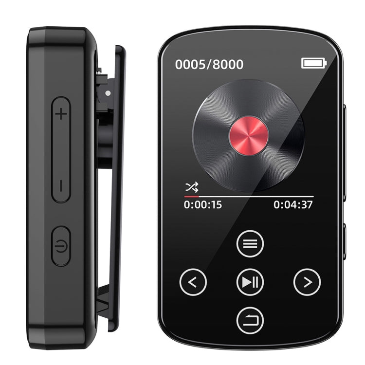 MP3 Bluetooth Music Player HIFI Sports Clip Touch Screen MP4, Memory: 32GB(Black) - MP3 Player by PMC Jewellery | Online Shopping South Africa | PMC Jewellery | Buy Now Pay Later Mobicred