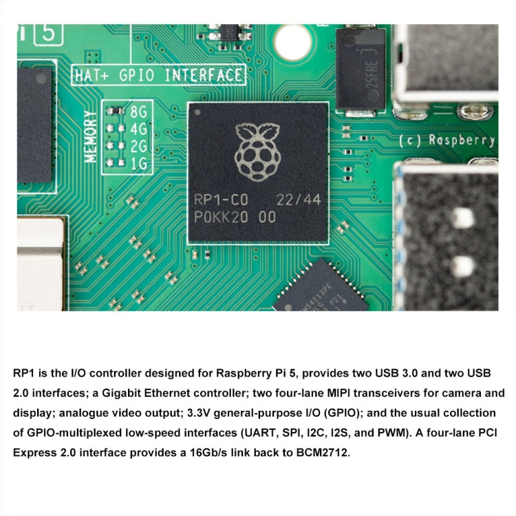 Waveshare For Raspberry Pi 5 2.4GHz Quad-Core BCM2712 Processor Development Board, Spec: 2GB - Raspberry Pi Accessories by Waveshare | Online Shopping South Africa | PMC Jewellery | Buy Now Pay Later Mobicred