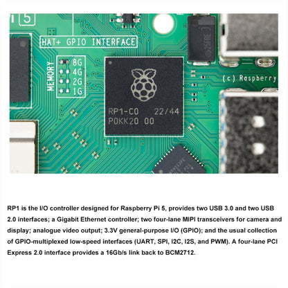 Waveshare For Raspberry Pi 5 2.4GHz Quad-Core BCM2712 Processor Development Board, Spec: 2GB - Raspberry Pi Accessories by Waveshare | Online Shopping South Africa | PMC Jewellery | Buy Now Pay Later Mobicred