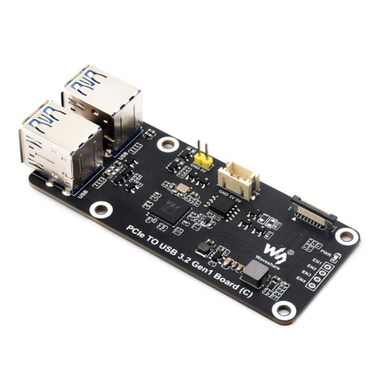 Waveshare For Raspberry Pi 5 PCIe To 4-Ch USB3.2 Gen1 Board(27834) - Raspberry Pi Accessories by Waveshare | Online Shopping South Africa | PMC Jewellery | Buy Now Pay Later Mobicred