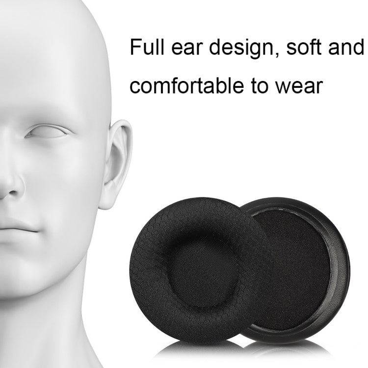 For JBL Tune 600BTNC / T500BT / T450BT 1pair Earphone Cushion Cover Earmuffs Replacement Earpads, Color: LR Ice Silk Black - Earmuff & Pad by PMC Jewellery | Online Shopping South Africa | PMC Jewellery | Buy Now Pay Later Mobicred