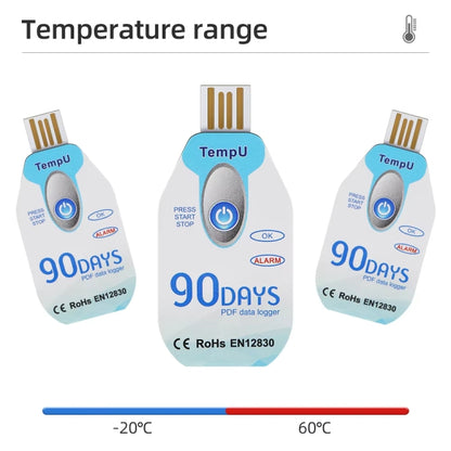 TempU Disposable Temperature Recorder For Cold Chain Transport Vehicles(60 Days) - Thermostat & Thermometer by TempU | Online Shopping South Africa | PMC Jewellery | Buy Now Pay Later Mobicred