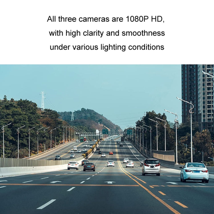 Car HD WIFI Interconnected Triple Camera Driving Recorder, Specification: With Right Blind Spot System - Car DVRs by PMC Jewellery | Online Shopping South Africa | PMC Jewellery | Buy Now Pay Later Mobicred