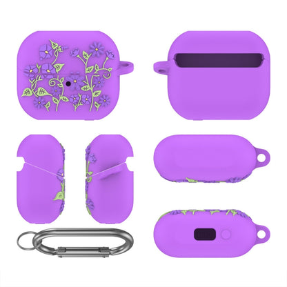 For Samsung Galaxy Buds 3 / 3 Pro L11 Epoxy Violet Bluetooth Earphone Silicone Protective Cover(Light Purple) - Samsung Earphone Case by PMC Jewellery | Online Shopping South Africa | PMC Jewellery | Buy Now Pay Later Mobicred