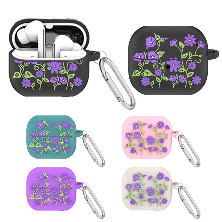 For Samsung Galaxy Buds 3 / 3 Pro L11 Epoxy Violet Bluetooth Earphone Silicone Protective Cover(Green) - Samsung Earphone Case by PMC Jewellery | Online Shopping South Africa | PMC Jewellery | Buy Now Pay Later Mobicred