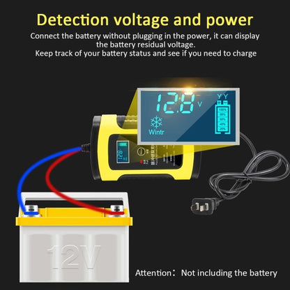 Anhtczyx 12V 6A  4Ah-100Ah Motorcycle Car Pulse Repair Charger With LCD Display(EU Plug) - Battery Charger by Anhtczyx | Online Shopping South Africa | PMC Jewellery | Buy Now Pay Later Mobicred