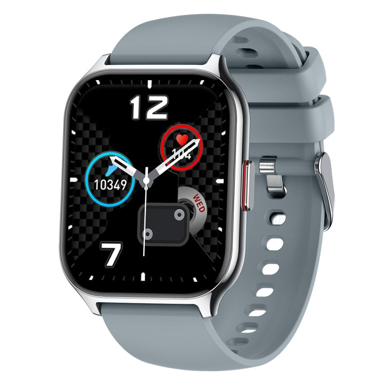 Blood Oxygen / Sleep / Heart Rate Health Monitoring Smart Watch Square Sports Watch(Silver Gray) - Smart Watches by PMC TechLife | Online Shopping South Africa | PMC TechLife | Buy Now Pay Later Mobicred