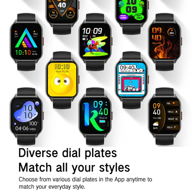 Blood Oxygen / Sleep / Heart Rate Health Monitoring Smart Watch Square Sports Watch(Silver Gray) - Smart Watches by PMC TechLife | Online Shopping South Africa | PMC TechLife | Buy Now Pay Later Mobicred