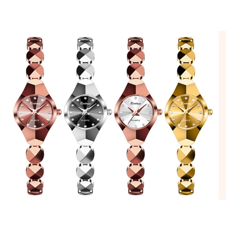 BINBOND N220 30m Waterproof Ladies Bracelet Quartz Watch(Rose Gold-Coffee) - Metal Strap Watches by BINBOND | Online Shopping South Africa | PMC Jewellery | Buy Now Pay Later Mobicred