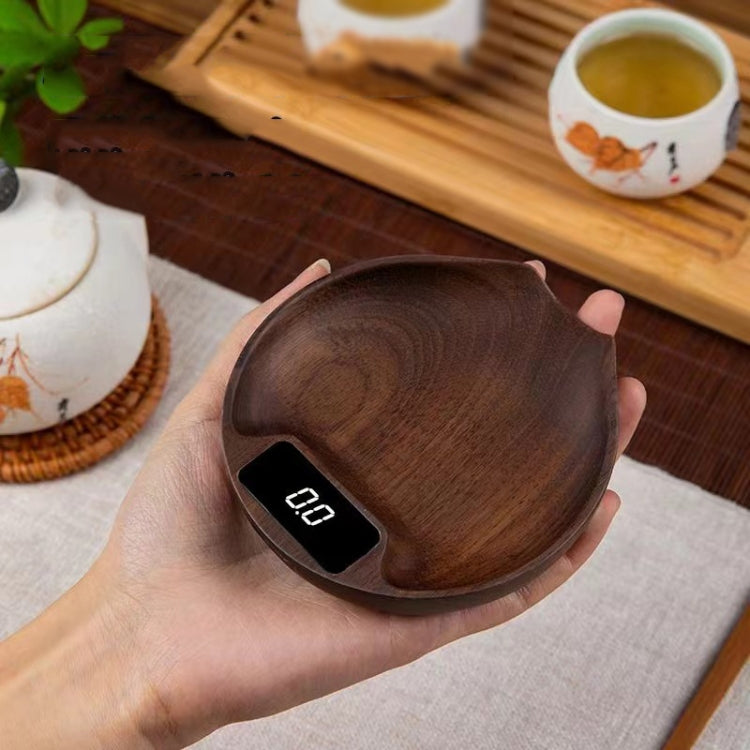 100g/0.1g Wood Electronic Tea Coffee Scale Kitchen Bar Scale(Ebony) - Kitchen Scales by PMC Jewellery | Online Shopping South Africa | PMC Jewellery | Buy Now Pay Later Mobicred