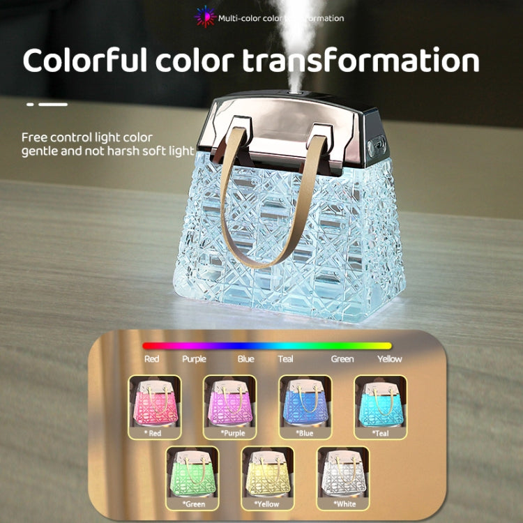Desktop Small Crystal Bag Humidifier Aroma Ambient Lighting, Color: White Plug-in - Air Purifiers & Accessories by PMc TechLife | Online Shopping South Africa | PMc TechLife | Buy Now Pay Later Mobicred