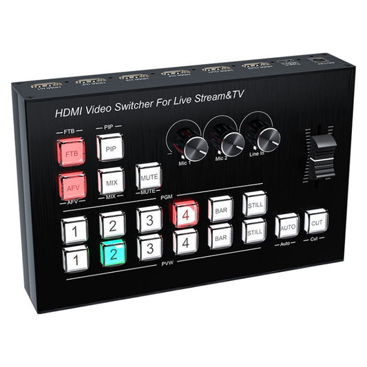 4 In 2 Out HDMI Guide Switchboard Type-C USB 3.0 Capture Port OSD Display Game Switcher UK Plug(Black) - Live Sound Effects Processors by PMC Jewellery | Online Shopping South Africa | PMC Jewellery | Buy Now Pay Later Mobicred